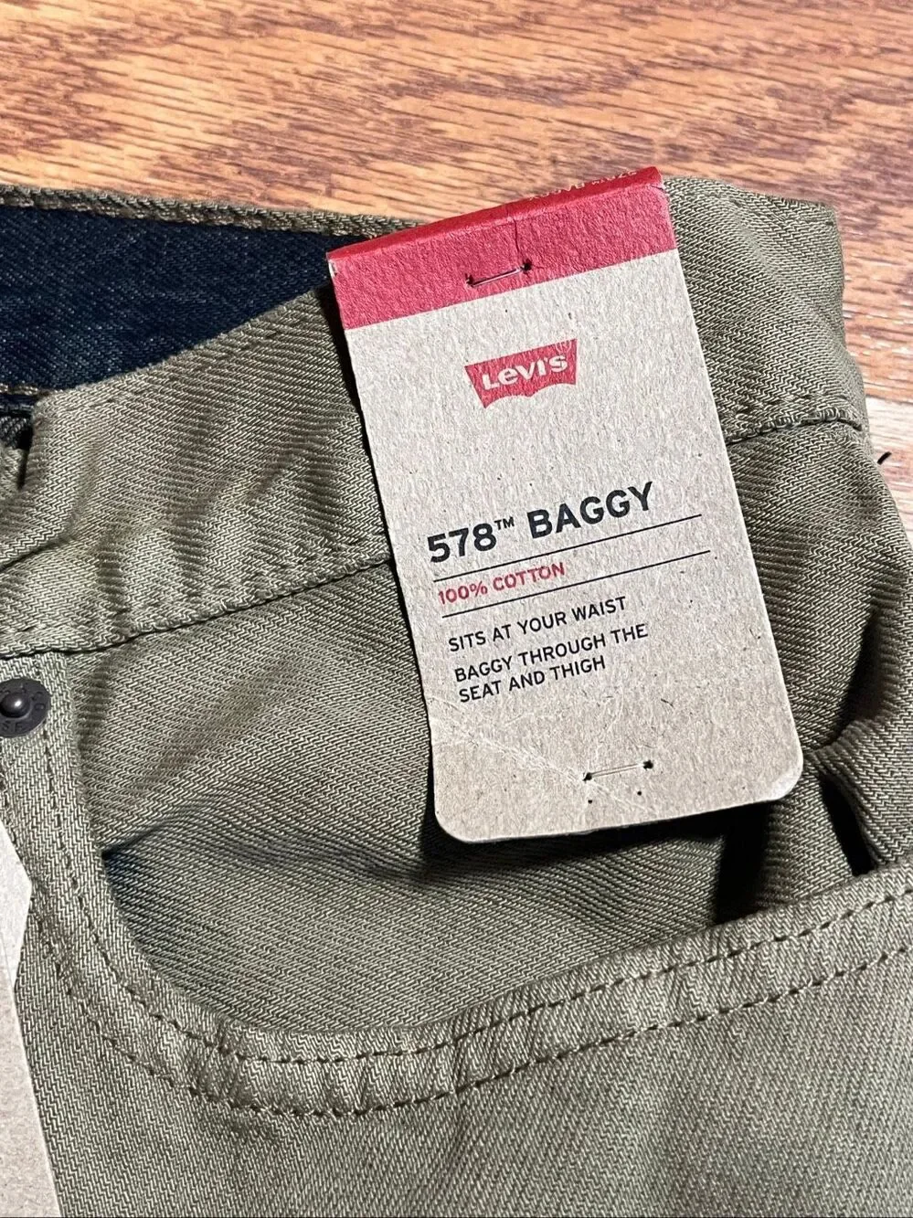 Levi’s NWT Men’s 578 Baggy Fit Brown Jeans 32x32